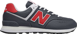 New Balance: Серые кроссовки  574