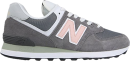 New Balance: Серые кроссовки  574