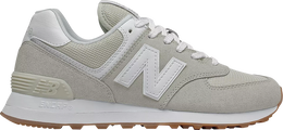 New Balance: Серебристые кроссовки  574