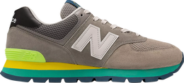 New Balance: Серые кроссовки  574