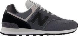 New Balance: Тёмные кроссовки  574