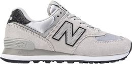 New Balance: Серые кроссовки  574