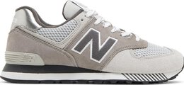 New Balance: Серые кроссовки  574