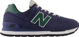 New Balance: Синие кроссовки  574