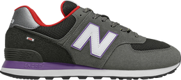 New Balance: Серые кроссовки  574