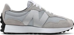 New Balance: Серебристые кроссовки  327