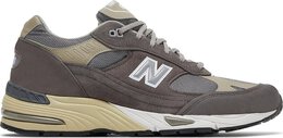 New Balance: Серые кроссовки  991