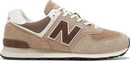 New Balance: Бежевые кроссовки  574