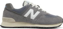 New Balance: Серые кроссовки  574