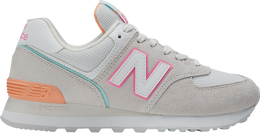 New Balance: Серые кроссовки  574