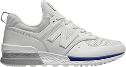 New Balance: Белые кроссовки  574