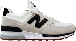 New Balance: Белые кроссовки  574