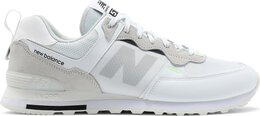 New Balance: Белые кроссовки  574