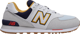 New Balance: Белые кроссовки  574