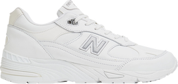 New Balance: Белые кроссовки  991