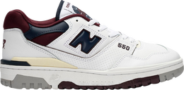 New Balance: Бордовые кроссовки  550