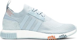 Adidas: Голубые кроссовки  NMD Racer Primeknit