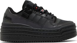 Adidas: Чёрные кроссовки  Triple Platforum