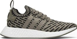 Adidas: Зелёные кроссовки  NMD_R2 Primeknit