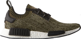 Adidas: Зелёные кроссовки  NMD_R1 Primeknit