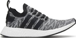 Adidas: Чёрные кроссовки  NMD_R2 Primeknit