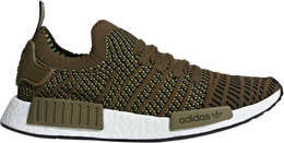 Adidas: Зелёные кроссовки  NMD_R1 STLT