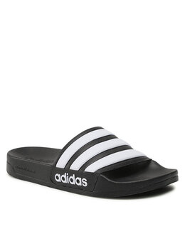 Adidas: Чёрные шлёпанцы  Adilette