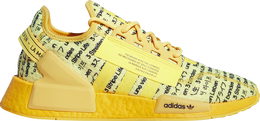 Adidas: Жёлтые кроссовки  NMD_R1 V2