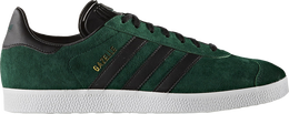 Adidas: Зелёные кроссовки  Gazelle