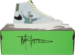 Nike: Синие кроссовки  Blazer Mid