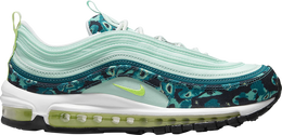Nike: Зелёные кроссовки  Air Max 97