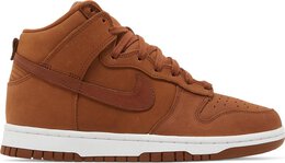 Nike: Коричневые кроссовки  Dunk High Premium