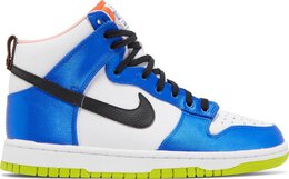 Nike: Голубые кроссовки  Dunk High