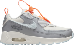 Nike: Серые кроссовки Air Max 90