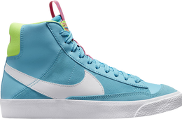 Nike: Голубые кроссовки  Blazer Mid 77