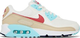 Nike: Бежевые кроссовки  Air Max 90