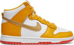 Nike: Оранжевые кроссовки  Dunk High