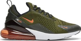 Nike: Зелёные кроссовки  Air Max 270