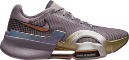 Nike: Фиолетовые кроссовки  Air Zoom