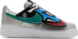 Nike: Серебристые кроссовки  Air Force 1