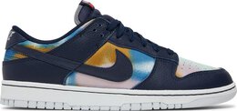 Nike: Синие кроссовки  Dunk Low Premium