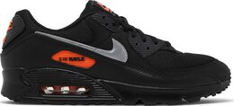 Nike: Чёрные кроссовки  Air Max 90