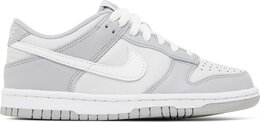 Nike: Серые кроссовки  Dunk Low