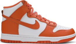 Nike: Оранжевые кроссовки  Dunk High