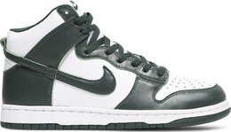 Nike: Зелёные кроссовки  Dunk High SP