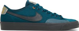 Nike: Зелёные кроссовки  Blazer Court SB