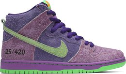 Nike: Фиолетовые кроссовки  Dunk High Pro SB