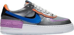 Nike: Серебристые кроссовки  Air Force 1 Shadow