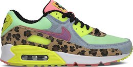 Nike: Зелёные кроссовки  Air Max 90 LX