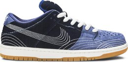 Nike: Синие кроссовки  Dunk Low Pro